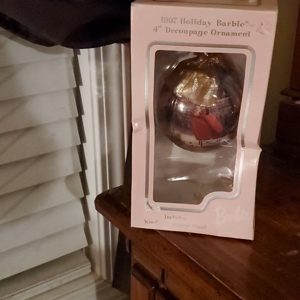 1997 Holiday Barbie Decoupage Ornaments